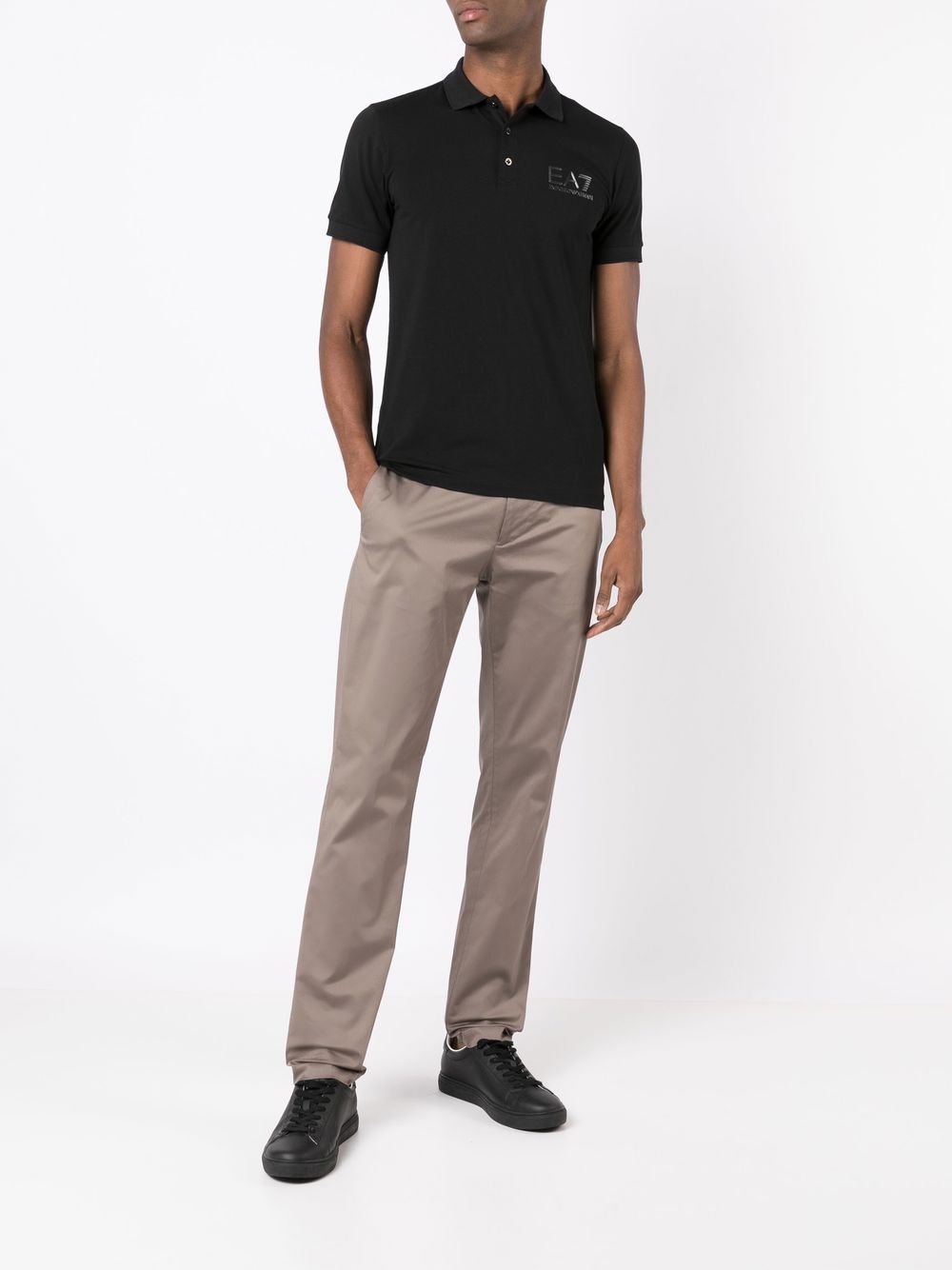 Emporio Armani Trousers Tortora Cotton