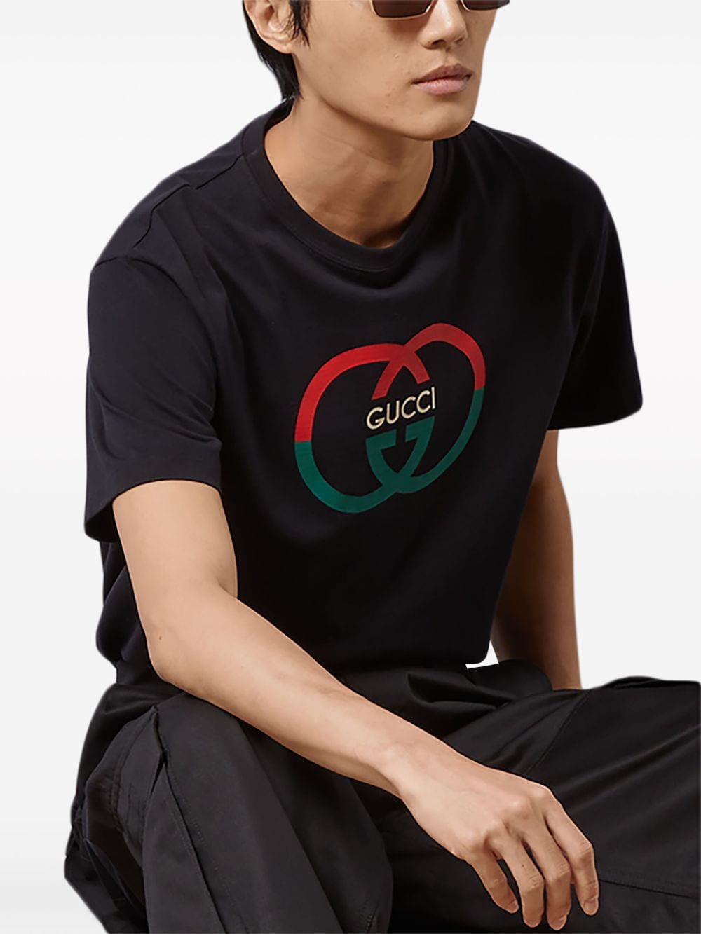 Gucci T-Shirts And Polos Black Cotton