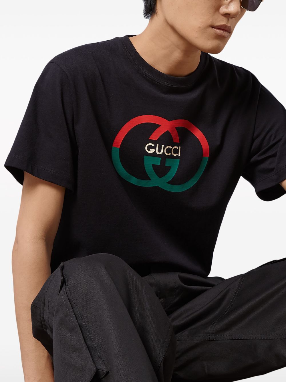 Gucci T-Shirts And Polos Black Cotton