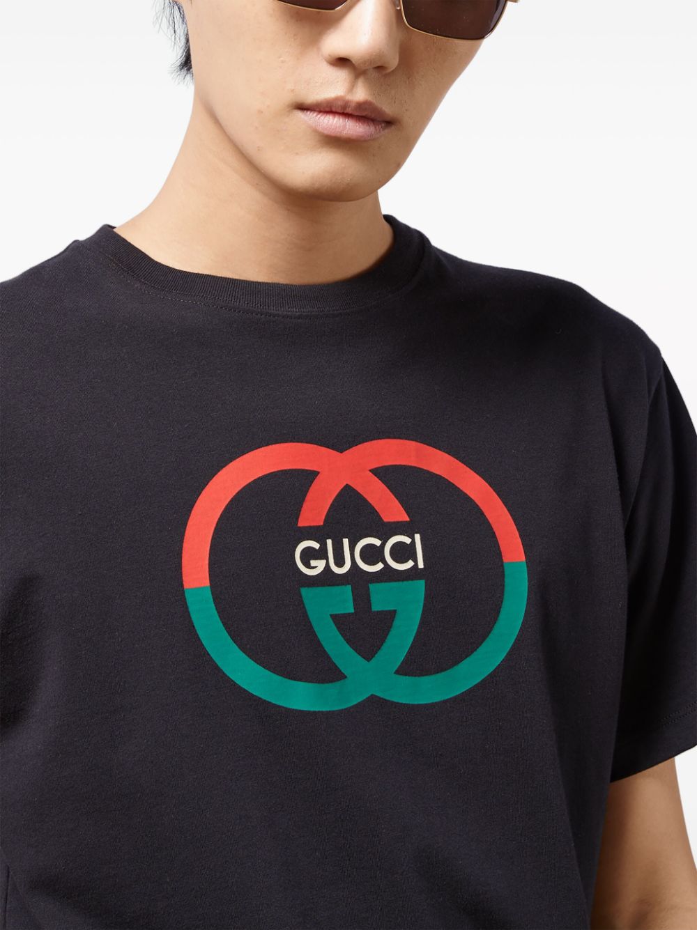 Gucci T-Shirts And Polos Black Cotton