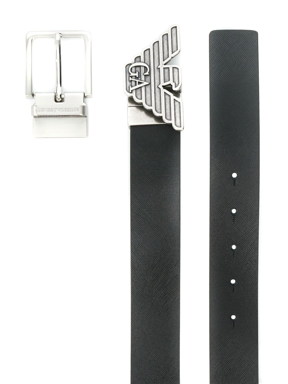 Emporio Armani Belts Nero Leather