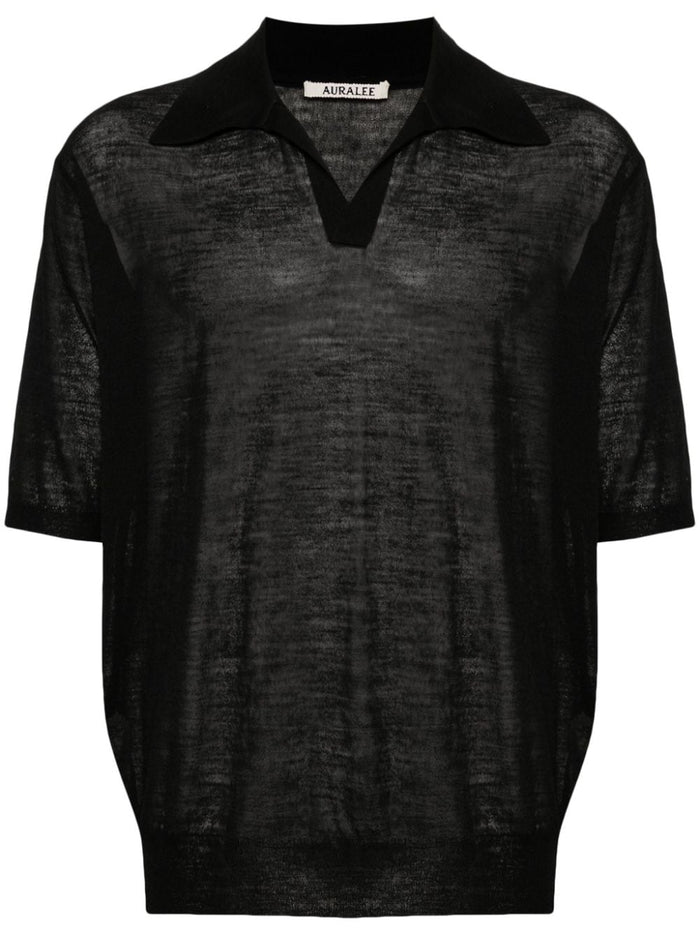 Auralee T-Shirts And Polos Black Wool