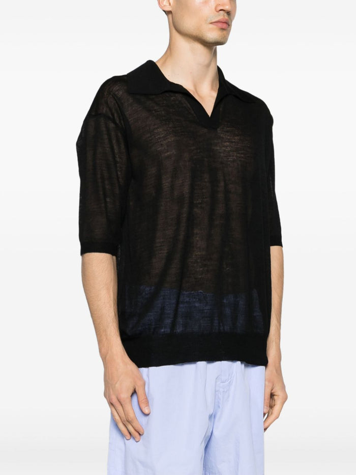 Auralee T-Shirts And Polos Black Wool