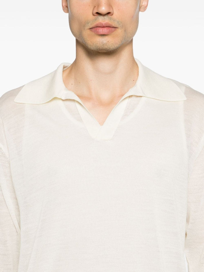 AURALEE T-shirts and Polos White Wool
