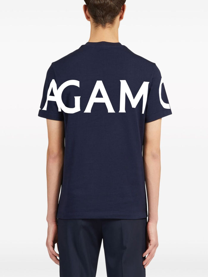 Ferragamo T-shirts and Polos Blue Cotton