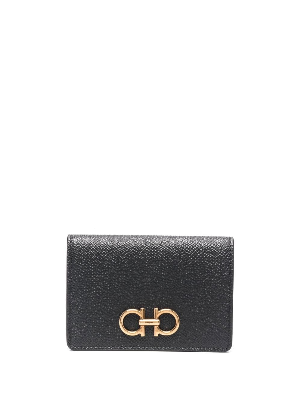 Ferragamo Wallets Black Calf Leather