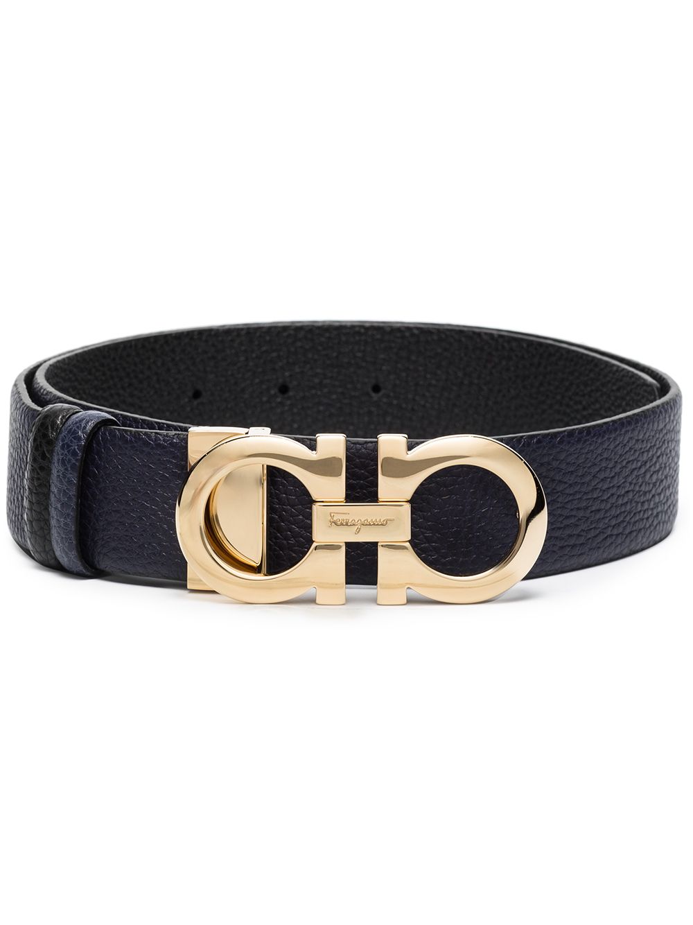 Ferragamo Belts Blue Calf Leather