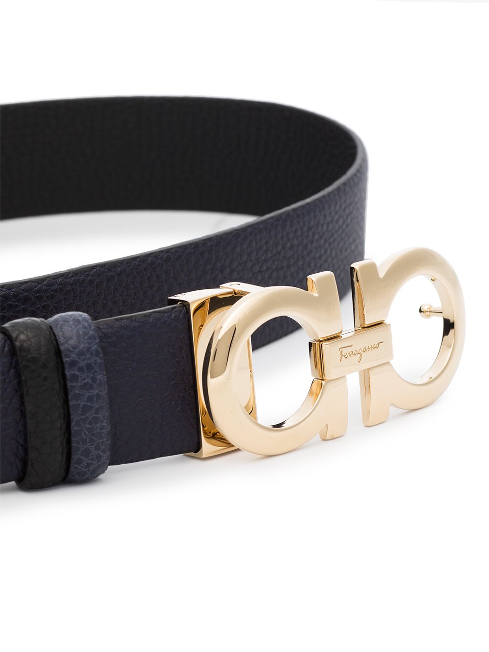Ferragamo Belts Blue Calf Leather