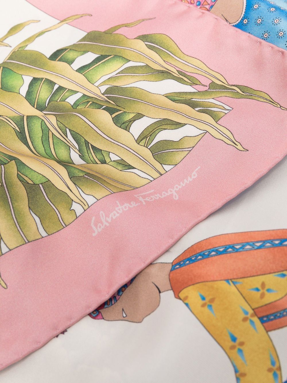 Ferragamo Scarfs White Silk