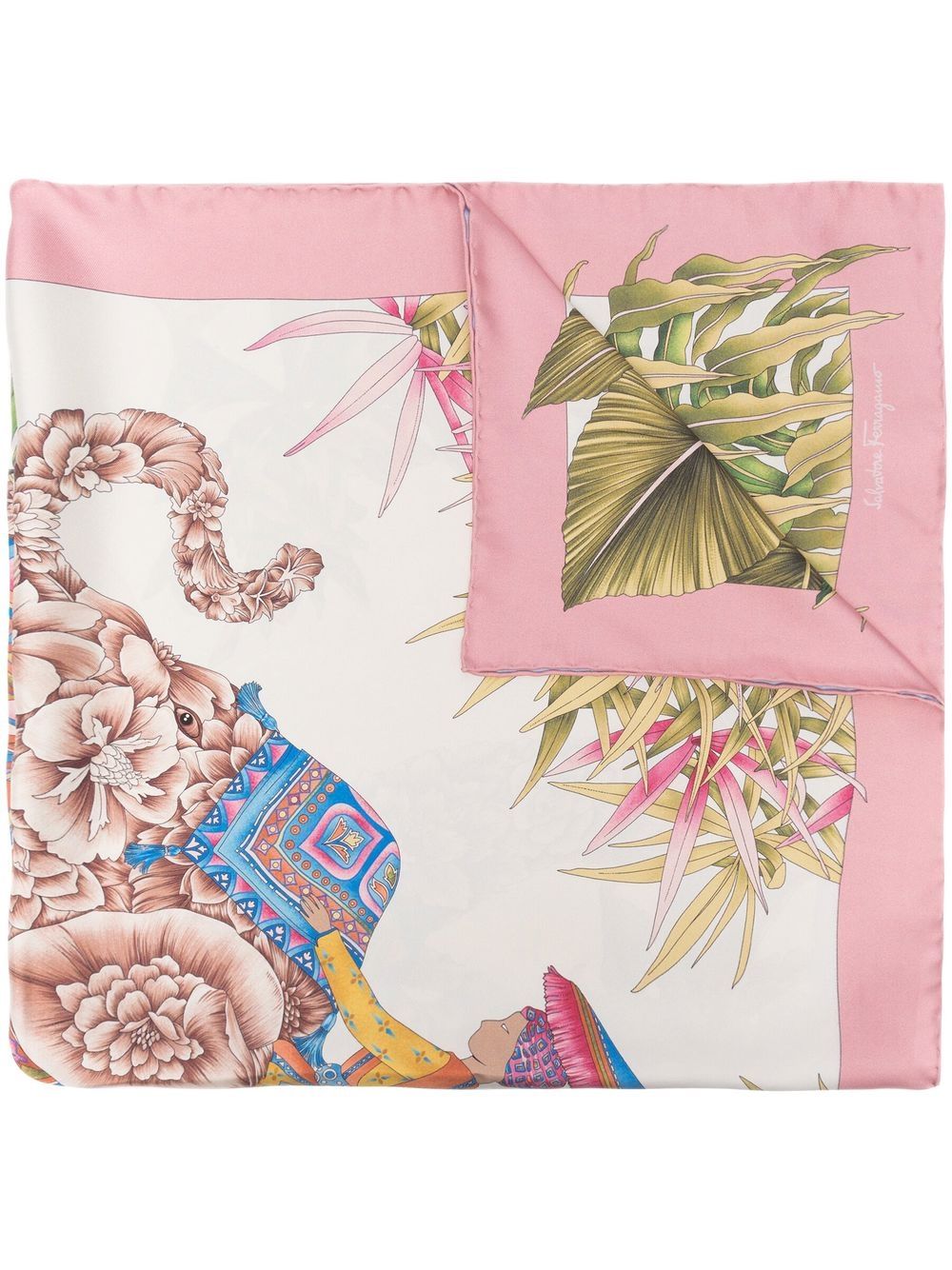Ferragamo Scarfs White Silk