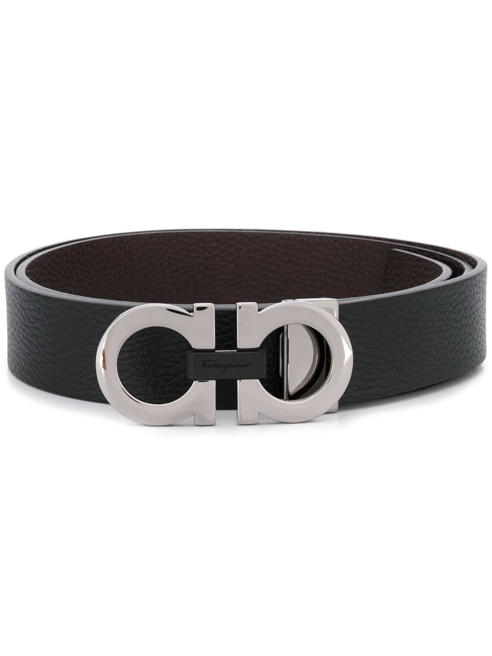 Ferragamo Belts Black Calf Leather