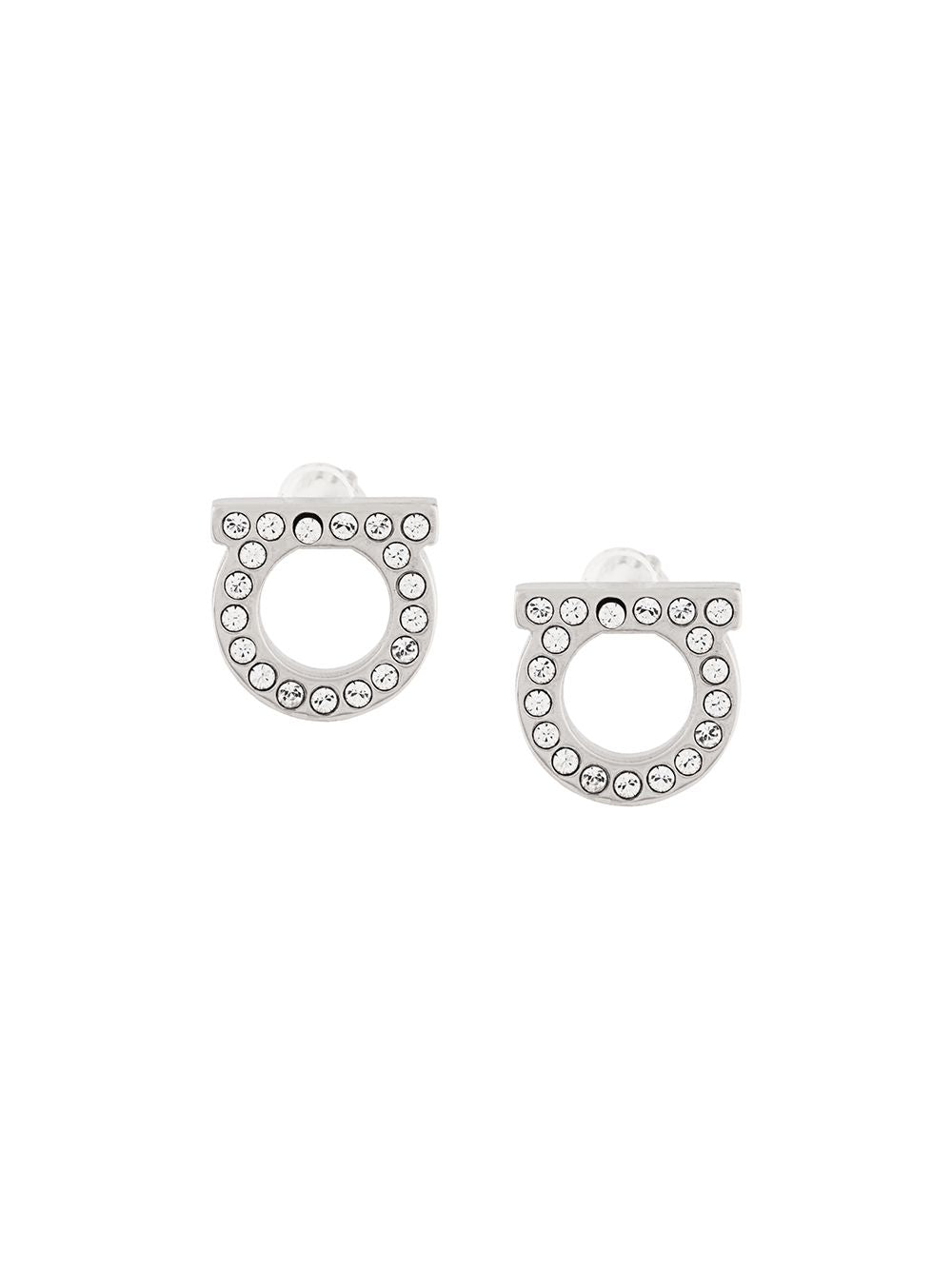 Ferragamo Bijoux Silver Brass Glass