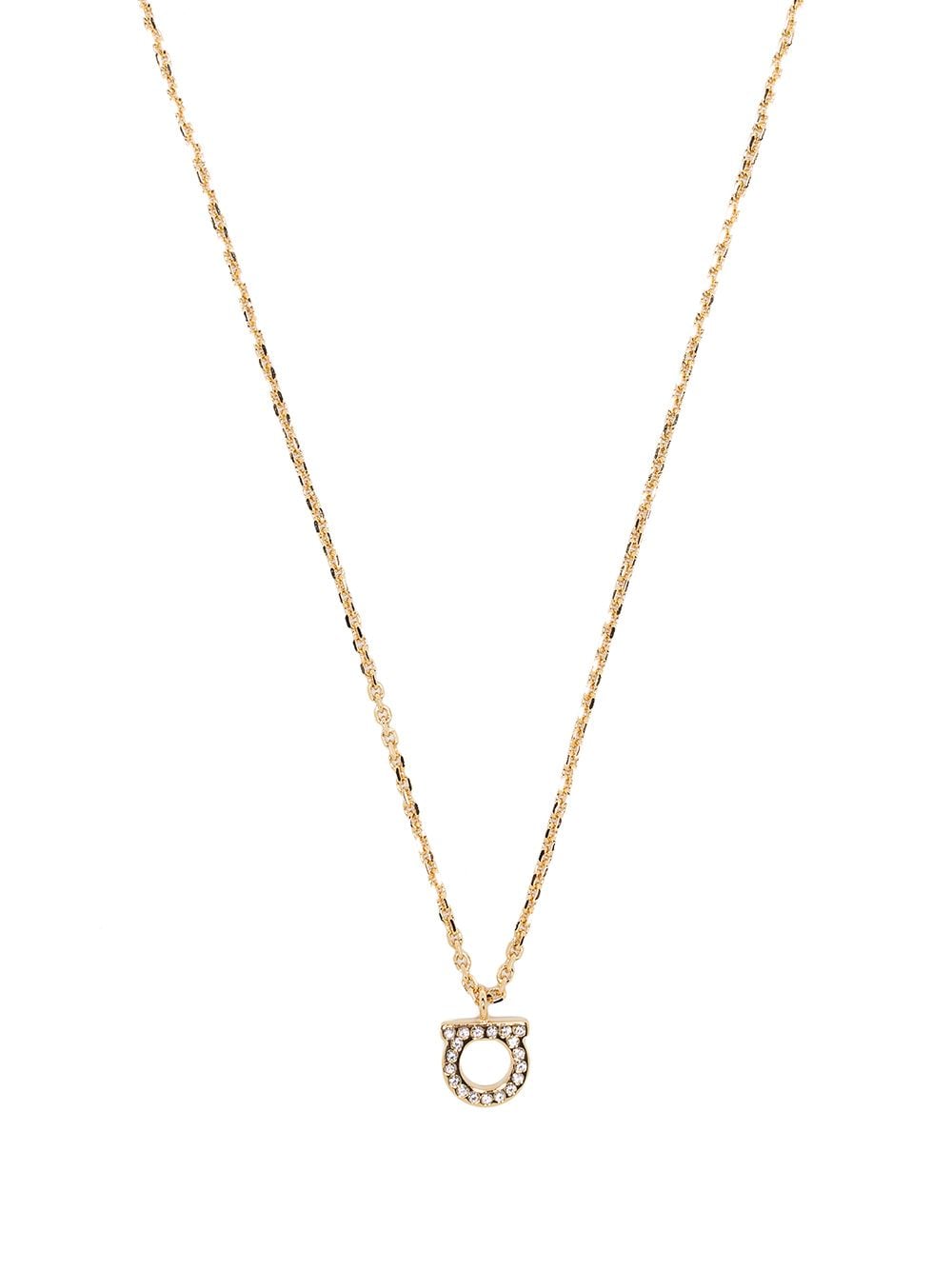 Ferragamo Bijoux Golden Brass Glass