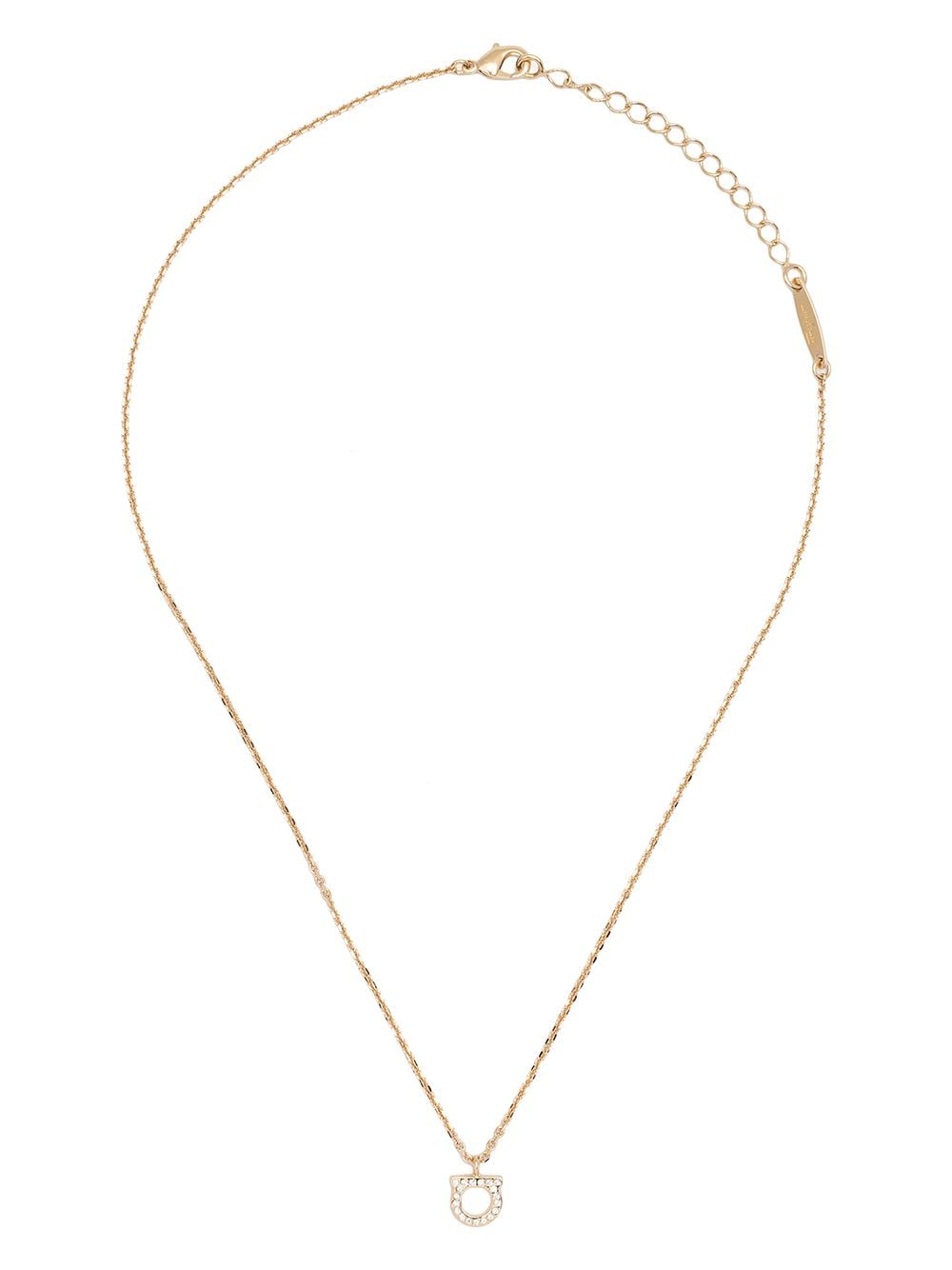 Ferragamo Bijoux Golden Brass Glass