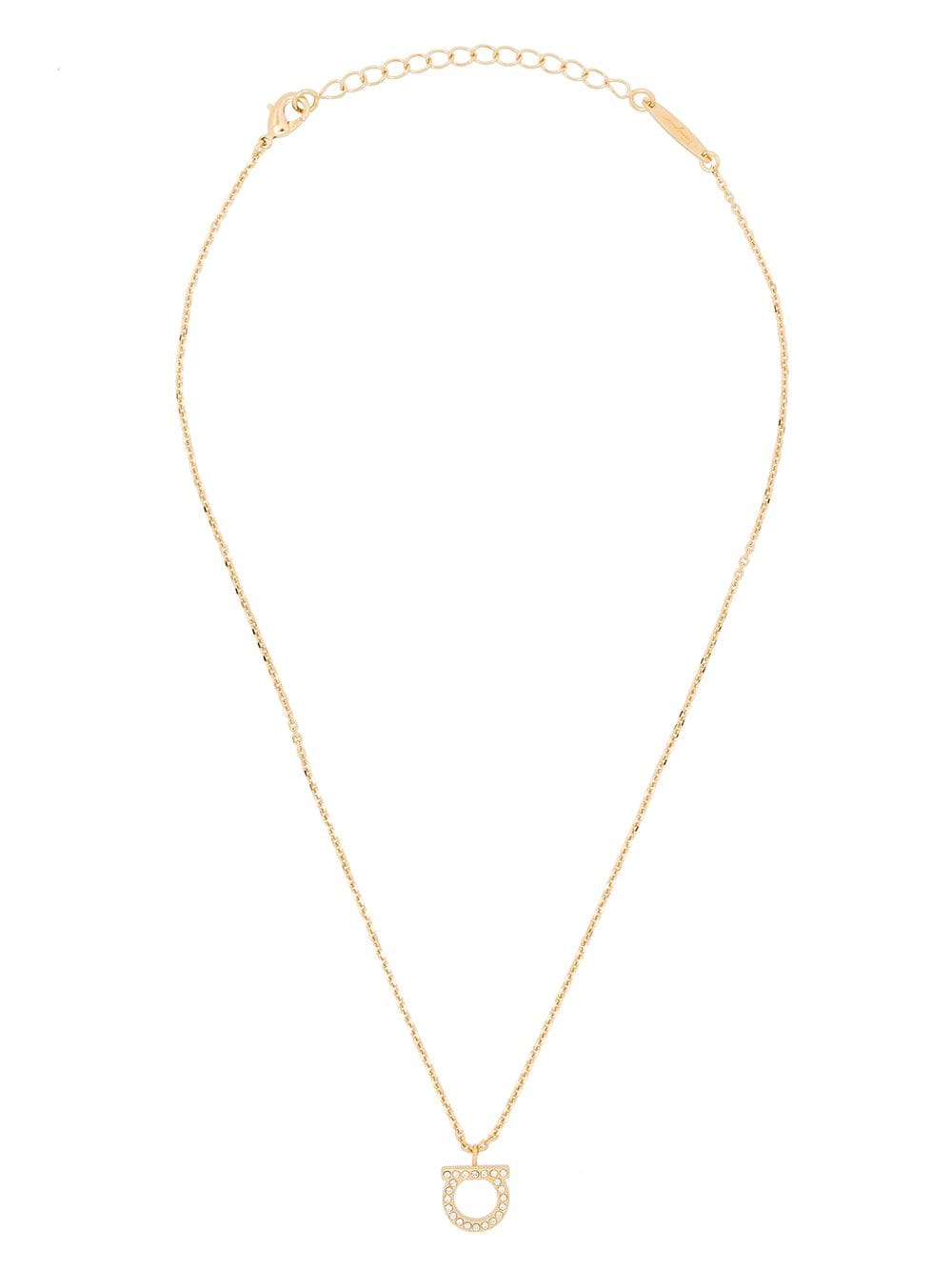 Ferragamo Bijoux Golden Brass Glass