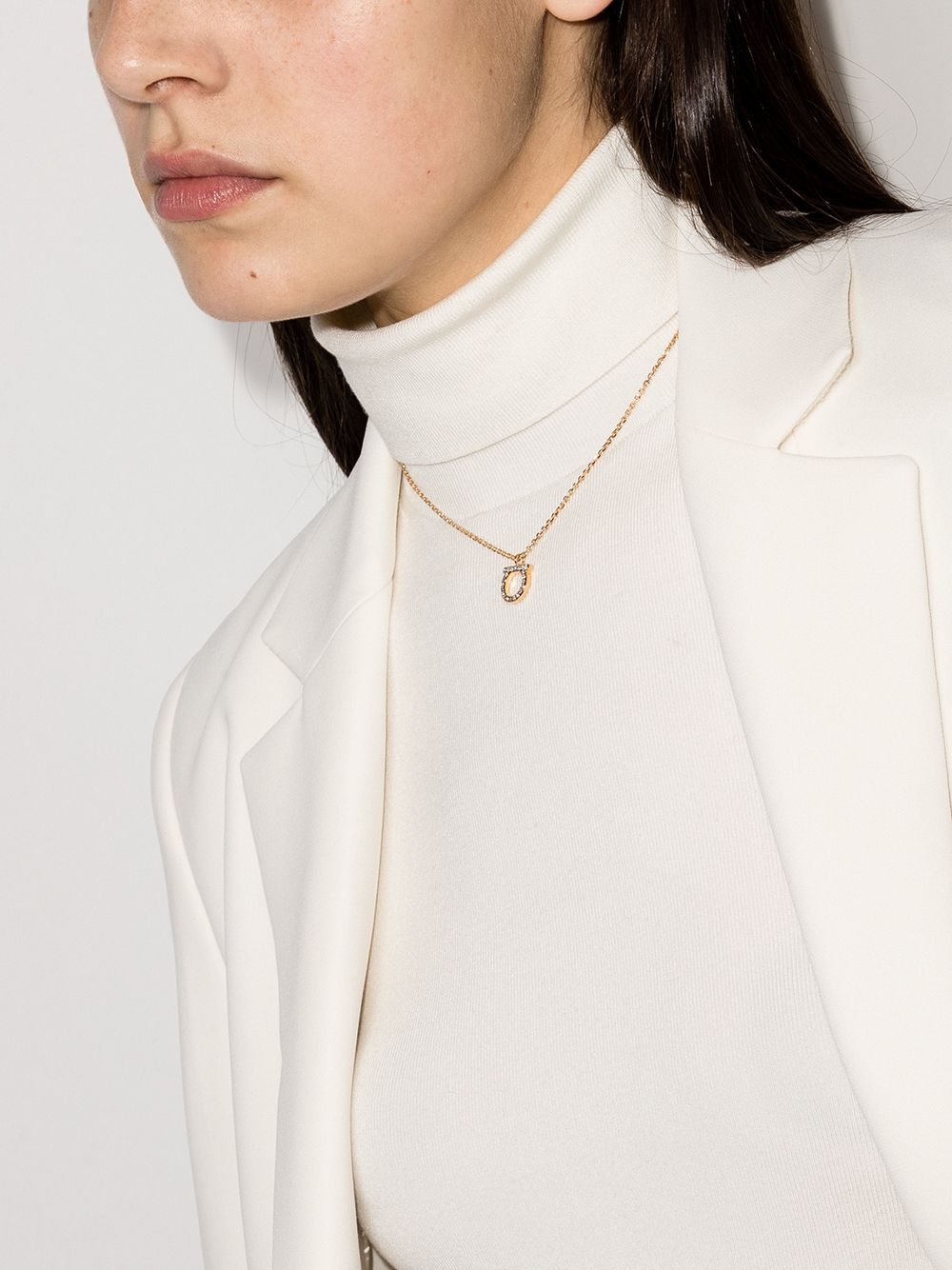 Ferragamo Bijoux Golden Brass Glass