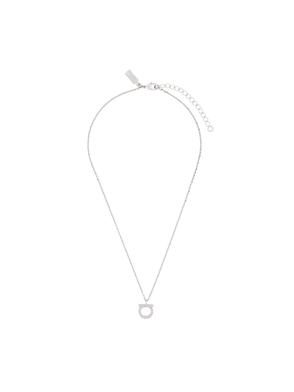 Ferragamo Bijoux Silver Brass Glass