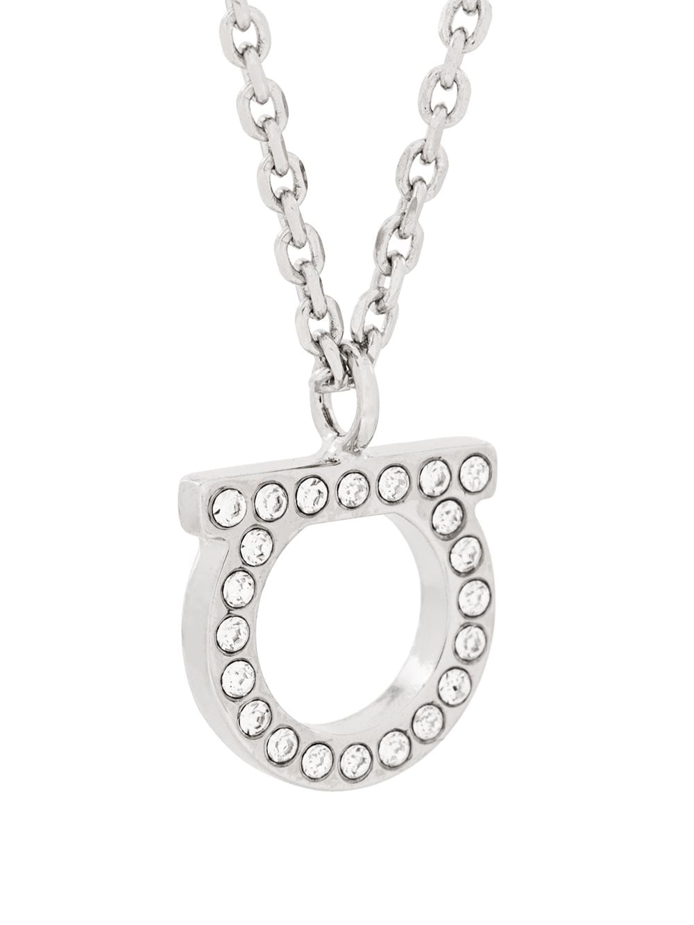 Ferragamo Bijoux Silver Brass Glass