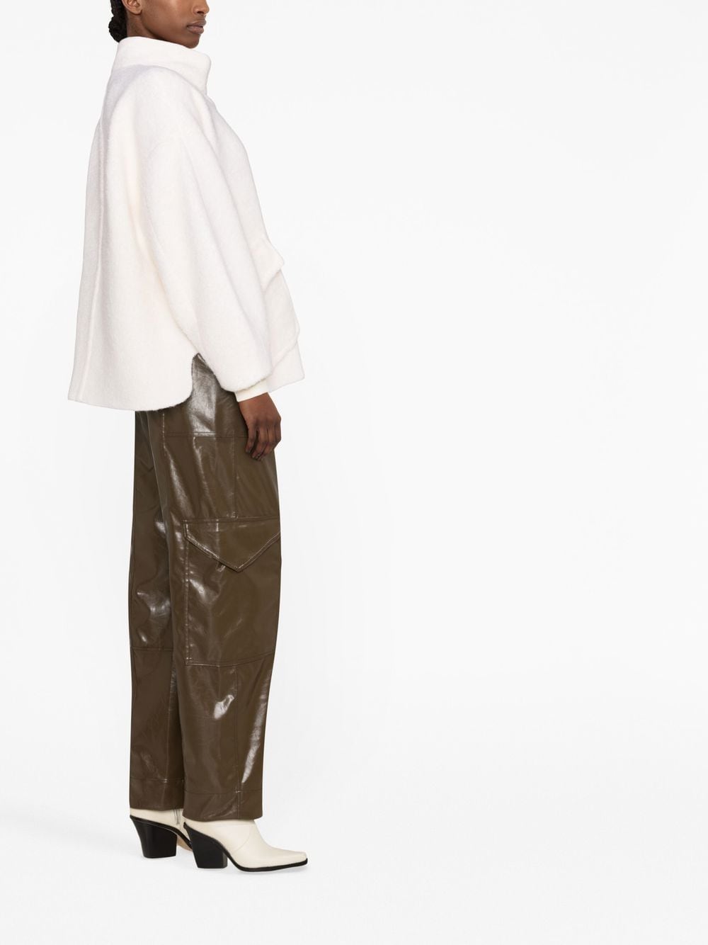 Ganni Jackets White Lining: Recycled Polyester