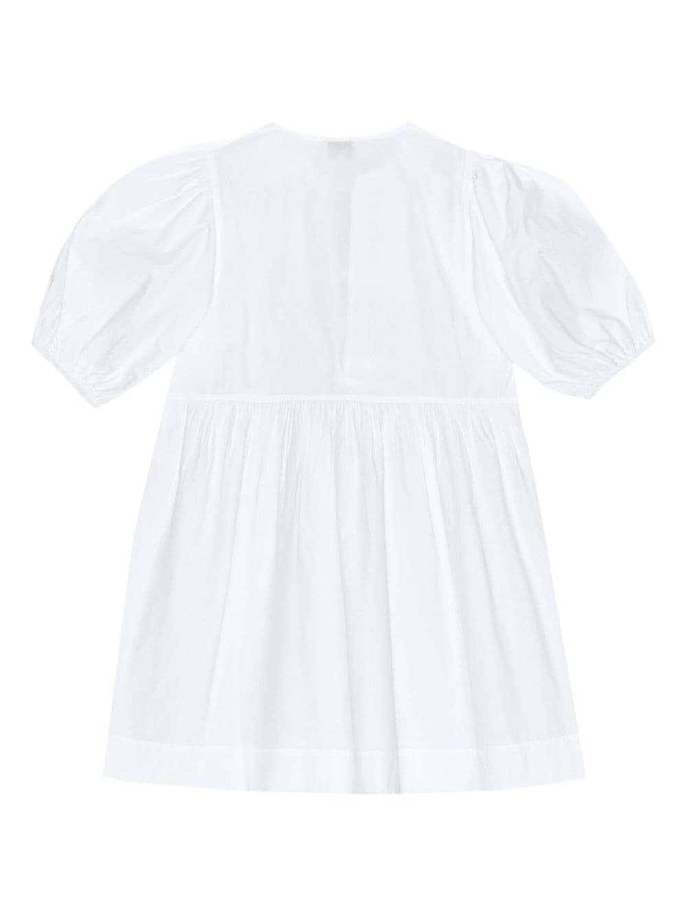 Ganni Dresses White Organic Cotton