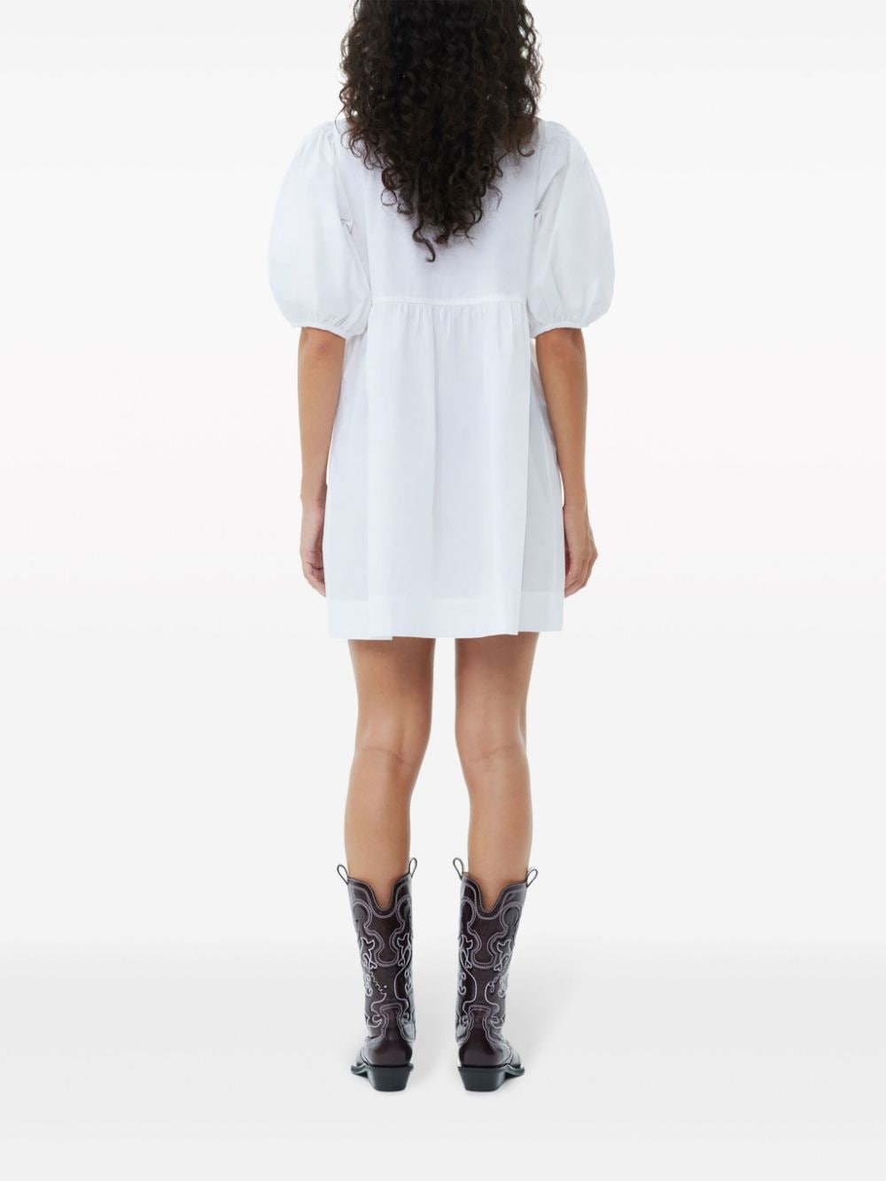 Ganni Dresses White Organic Cotton