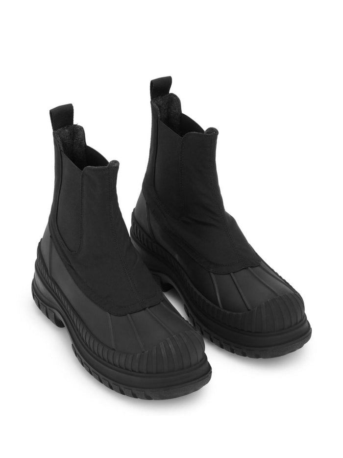 Ganni Boots Black Sole: Rubber Outer: Polyester