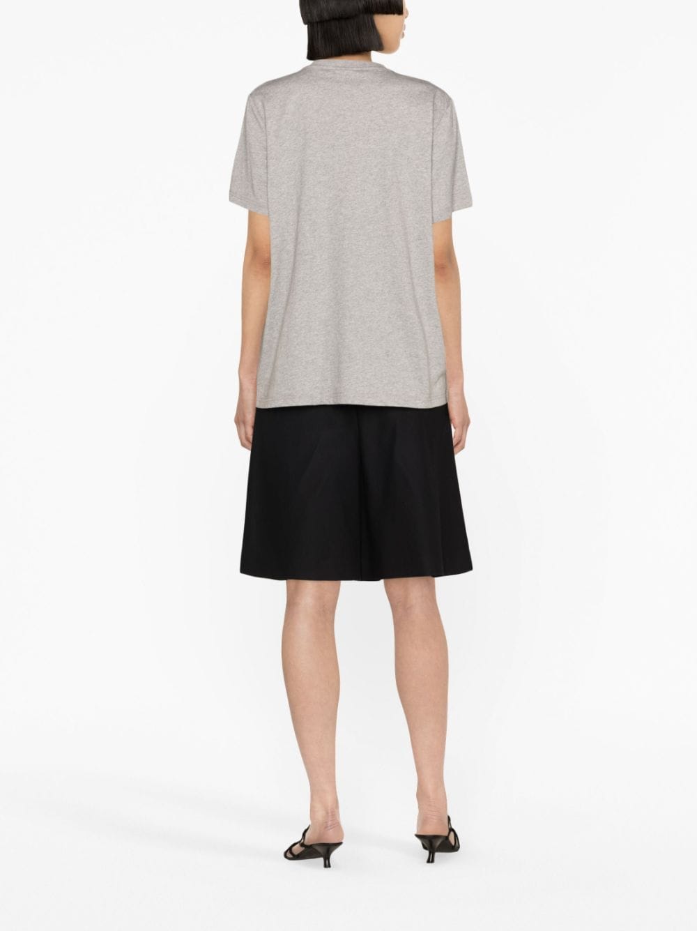 Ganni T-Shirts And Polos Grey Organic Cotton