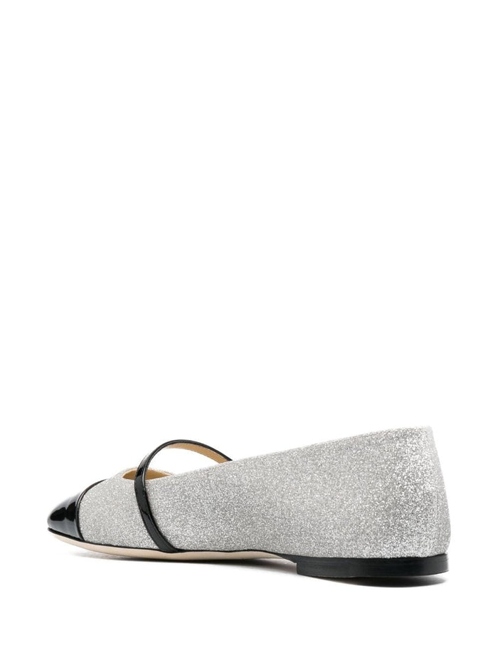 Jimmy Choo Flat Shoes Silver