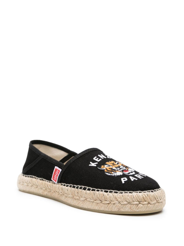 Kenzo Flat Shoes Black Wool