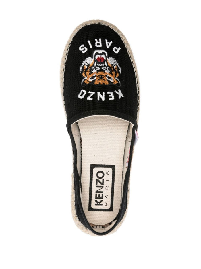 Kenzo Flat Shoes Black Wool