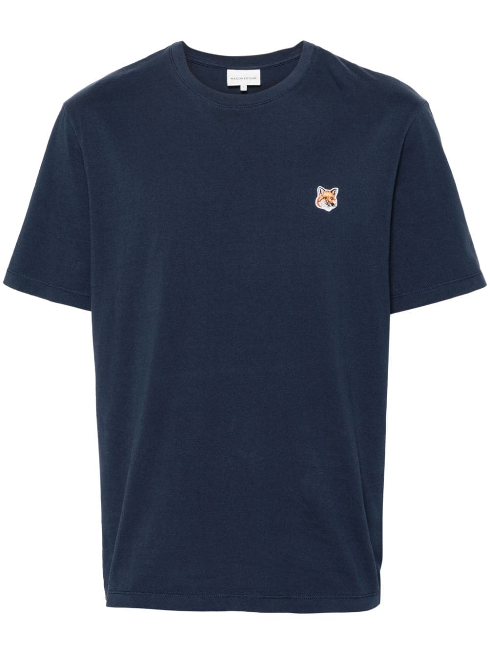 Maison Kitsune T-Shirts And Polos Blue Cotton