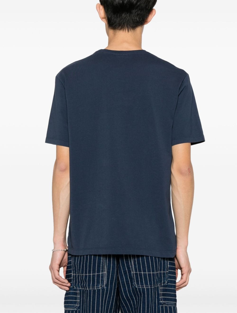 Maison Kitsune T-Shirts And Polos Blue Cotton