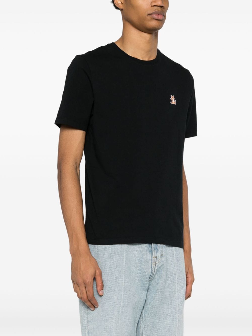 Maison Kitsune T-Shirts And Polos Black Cotton