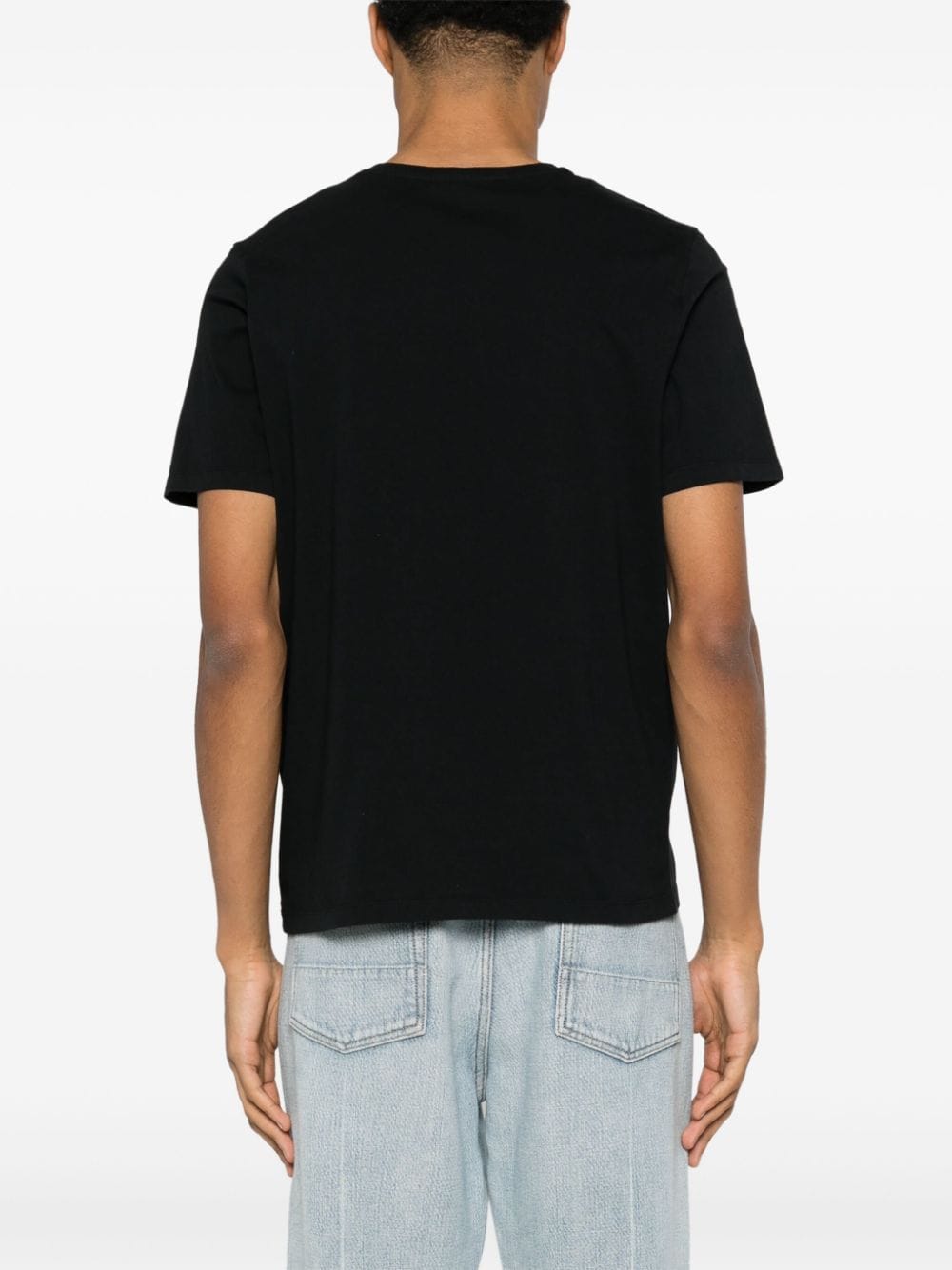 Maison Kitsune T-Shirts And Polos Black Cotton