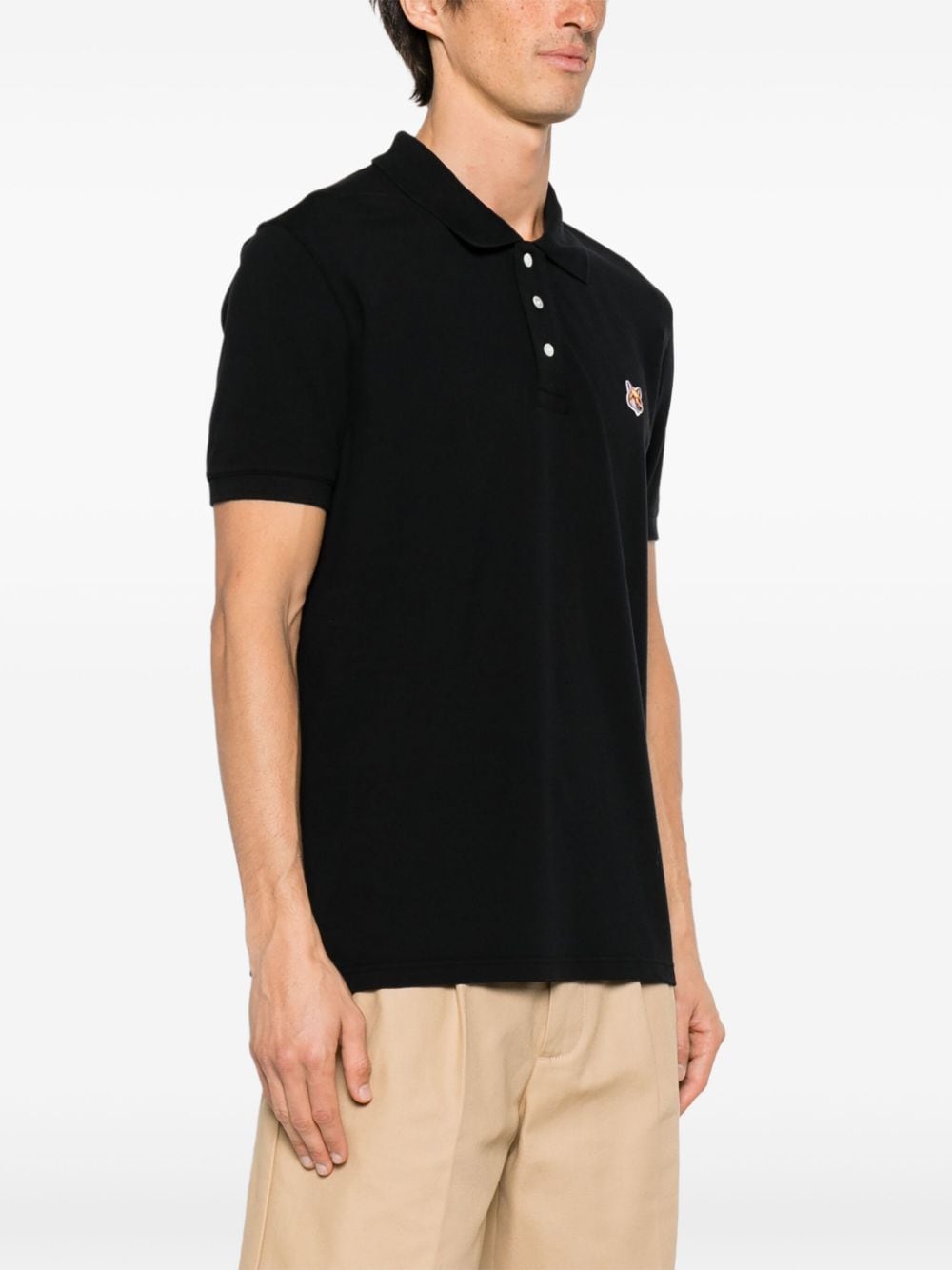 Maison Kitsune T-Shirts And Polos Black Cotton