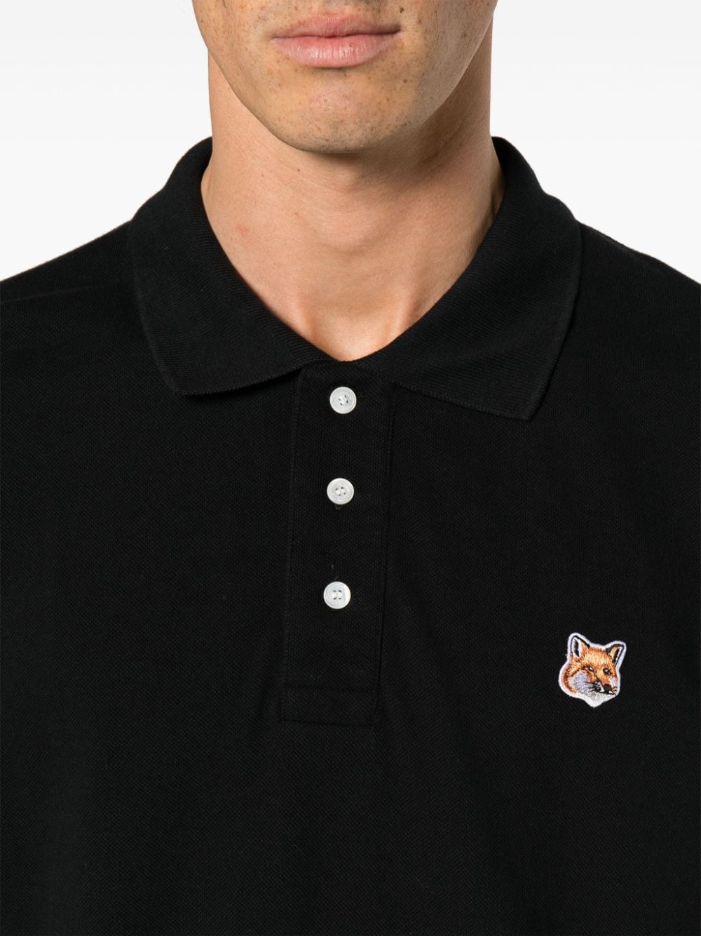 Maison Kitsune T-Shirts And Polos Black Cotton