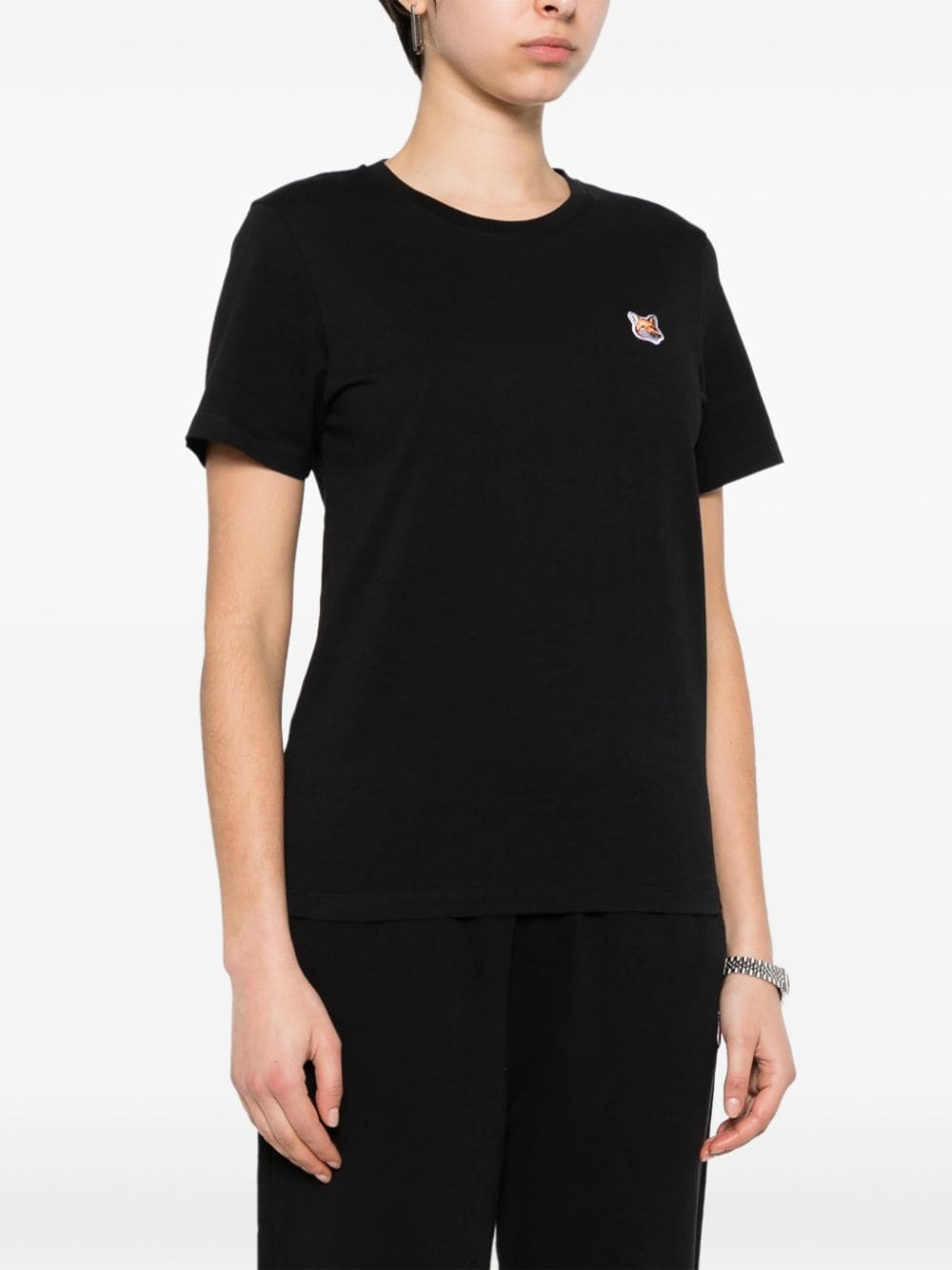 Maison Kitsune T-Shirts And Polos Black Cotton