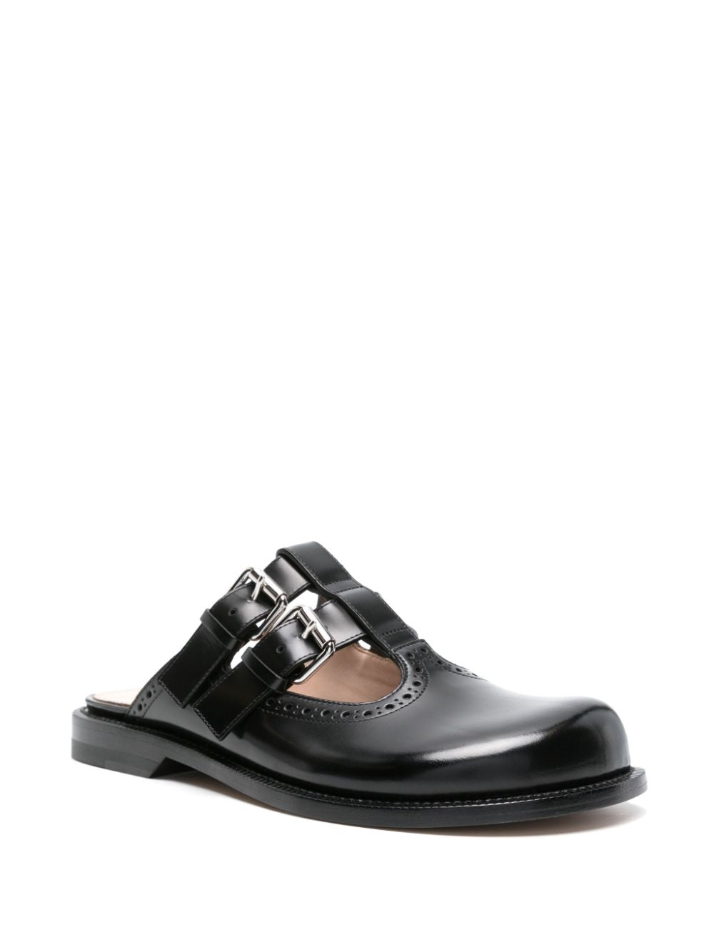 Loewe Sandals Black Calf Leather