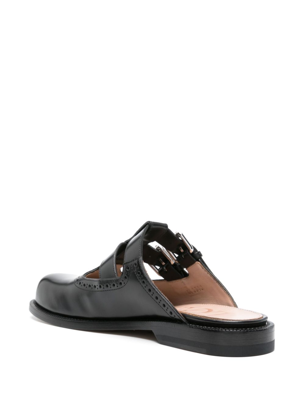 Loewe Sandals Black Calf Leather