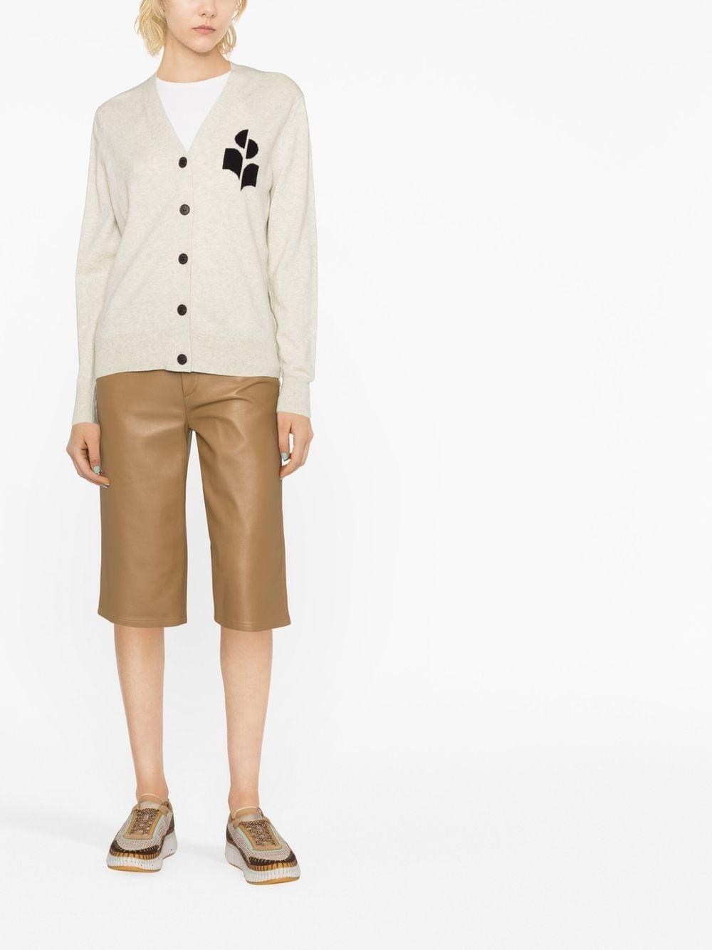 Marant Etoile Sweaters Light Grey Cotton