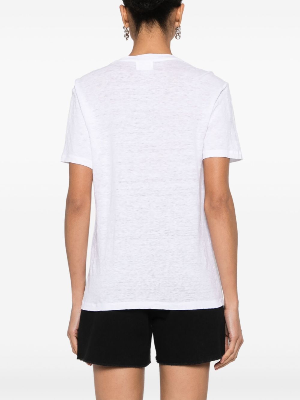 Marant Etoile T-Shirts And Polos White Linen/flax