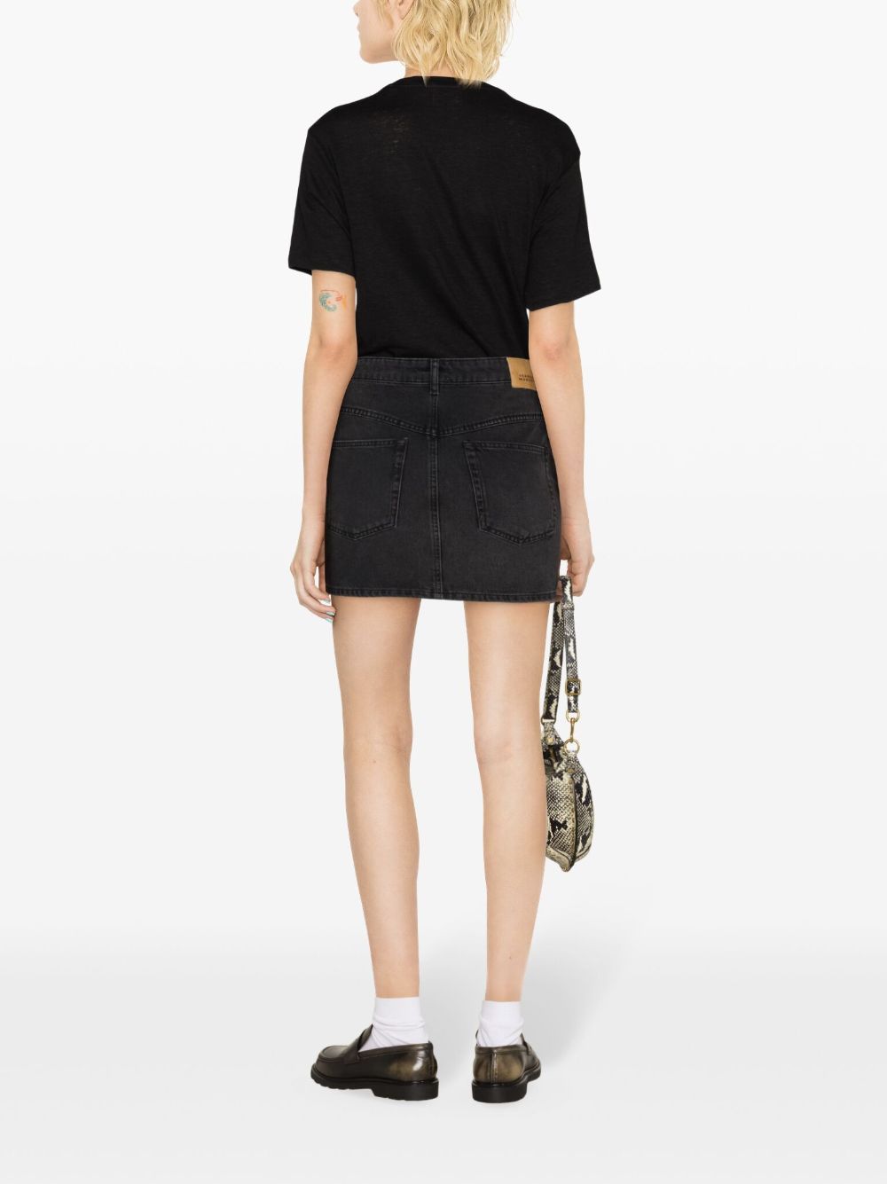 Marant Etoile T-Shirts And Polos Black Linen/flax