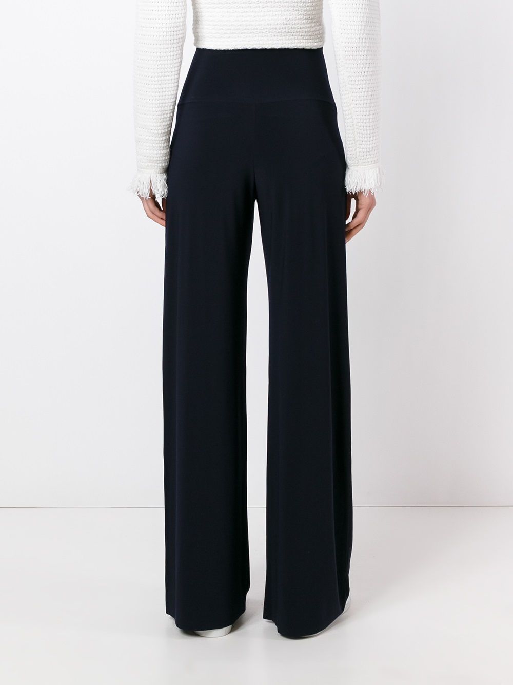 Norma Kamali Trousers Blue Polyester