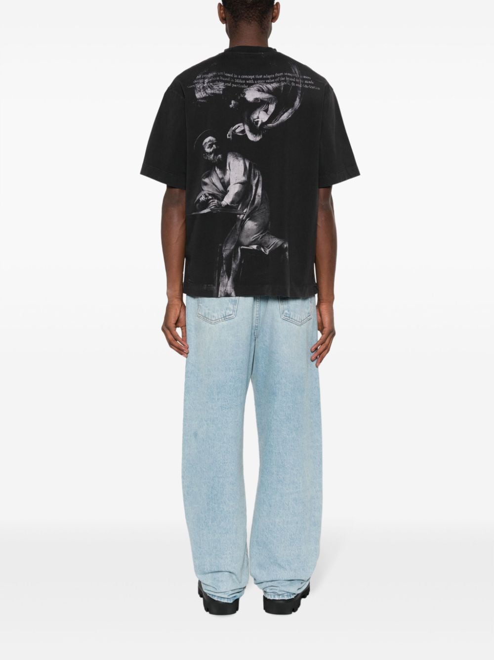 Off White T-Shirts And Polos Black Cotton