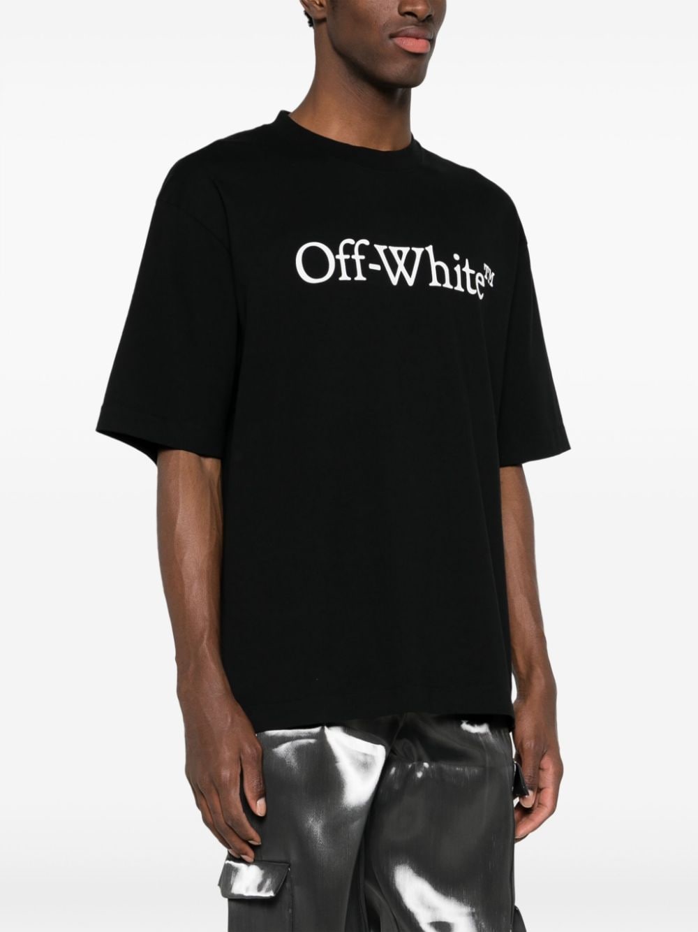 Off White T-Shirts And Polos Black Cotton