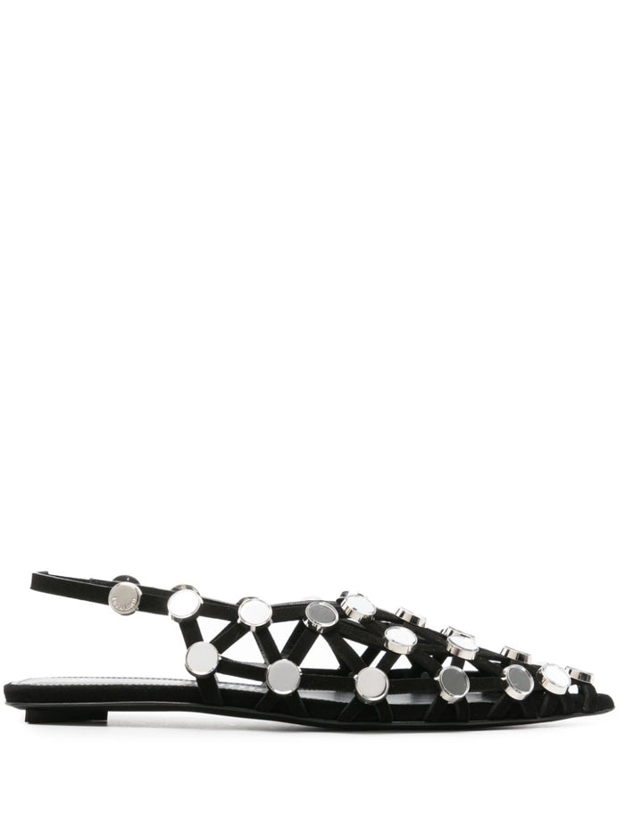 The Attico Flat Shoes Black