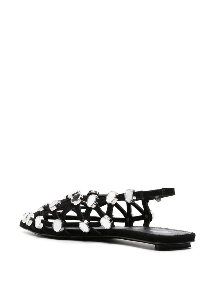 The Attico Flat Shoes Black