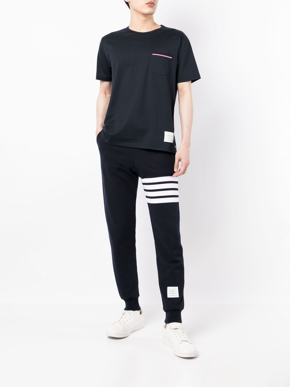 Thom Browne T-Shirts And Polos Blue Cottn
