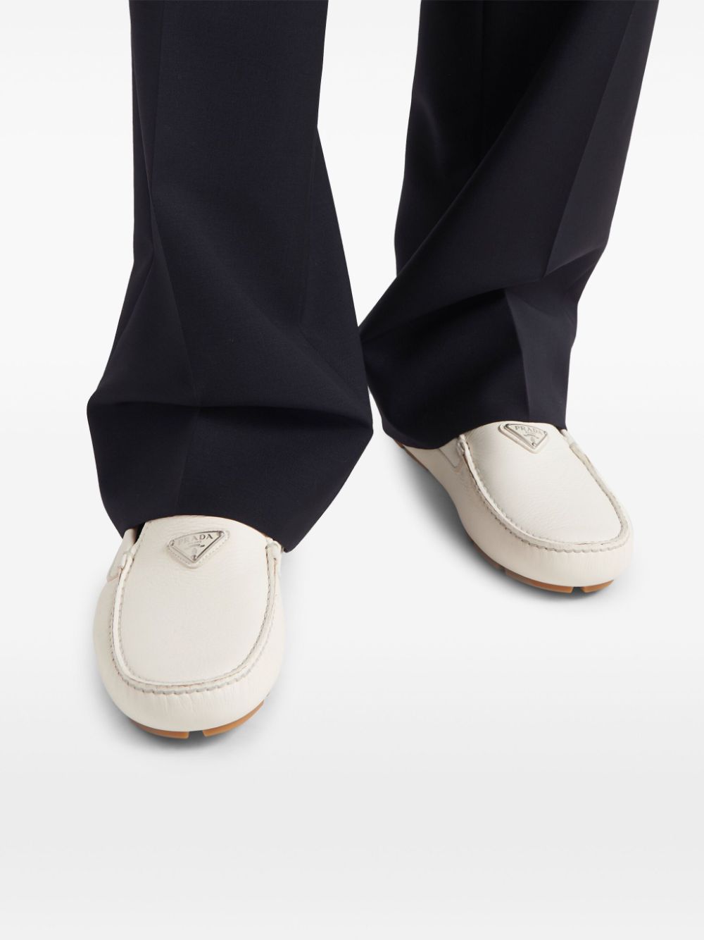 Prada Flat Shoes White