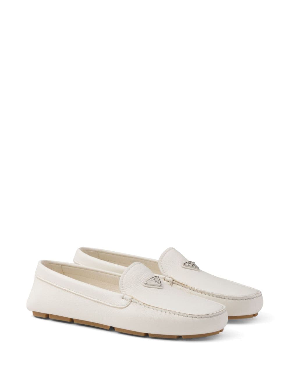 Prada Flat Shoes White